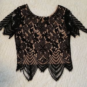 NWT Express lace crop top